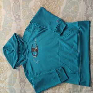 Girls Size 7/8 Champion Aqua Blue Hoodie